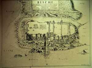 This vintage topographical map show the layout of Bitsch,
