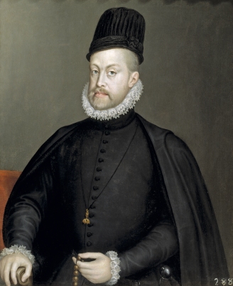 Portrait Phillip II of Spain Hapsburg