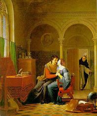 abelard and heloise surprised by master fulbert jean vignaud 1819